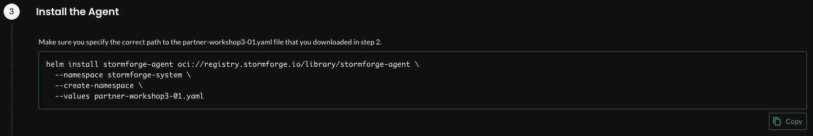 install the agent